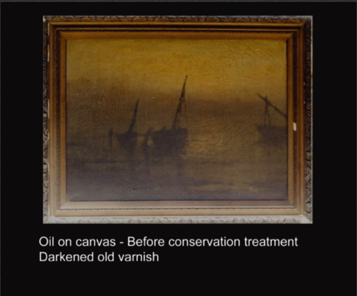 Oil on canvas - Before conservation